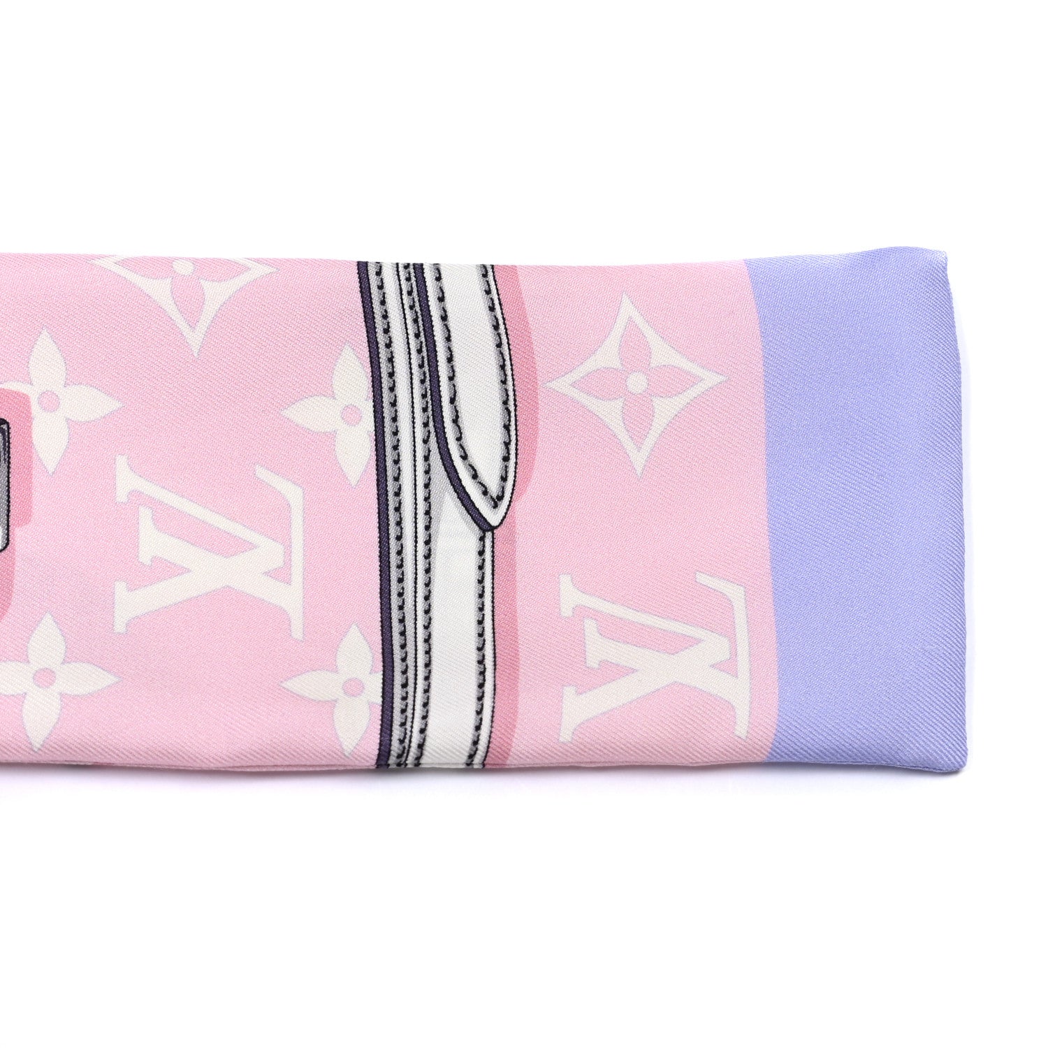 Louis Vuitton Silk Monogram Escale Confidential Bandeau Pink 5 of 6