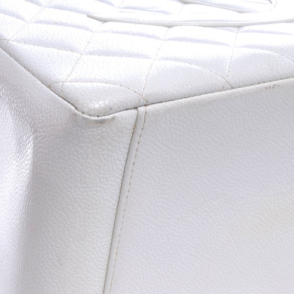 Chanel Caviar Quilted Grand Shopping Tote GST White 12 of 13