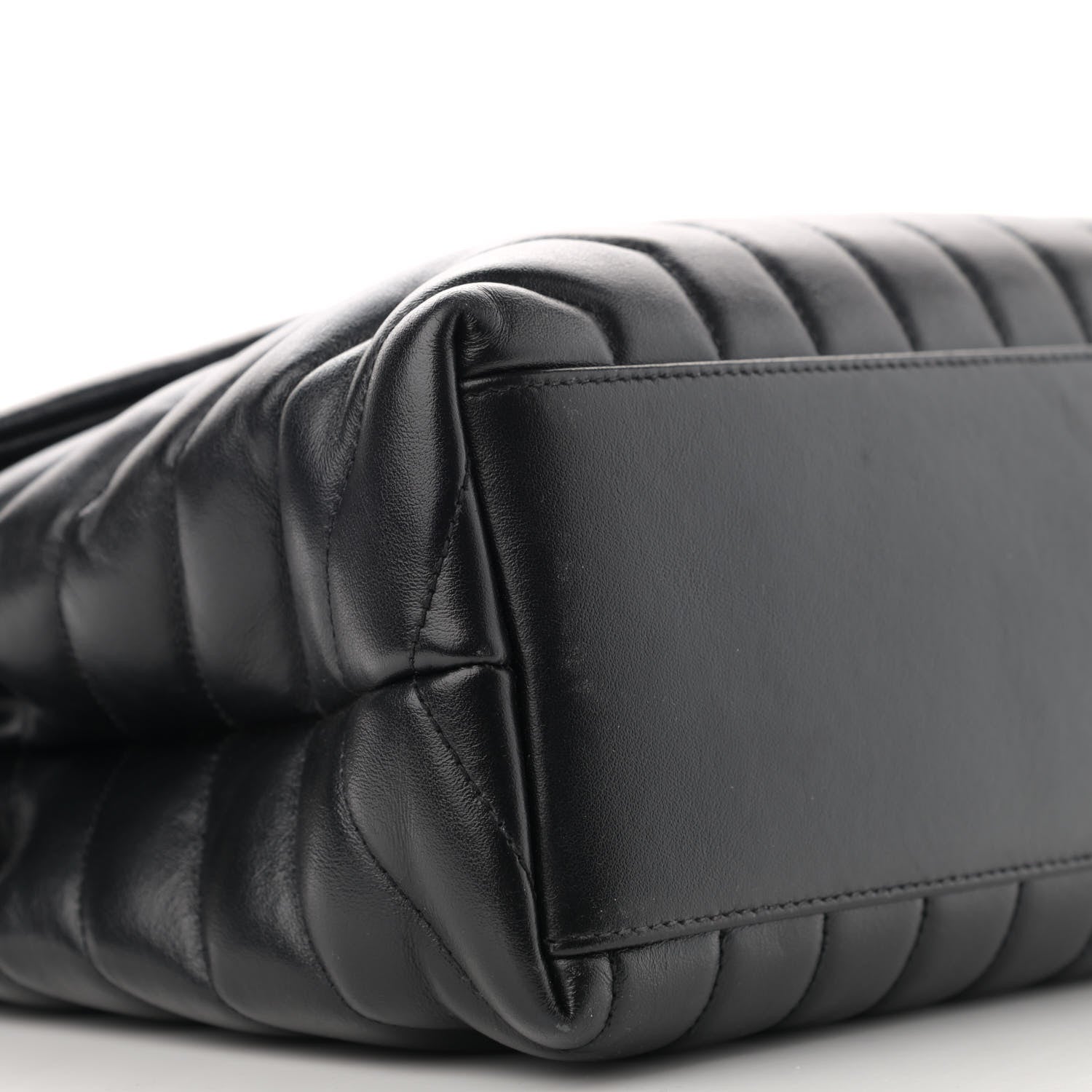 Saint Laurent Calfskin Y Quilted Monogram Medium Loulou Chain Satchel Black 10 of 13