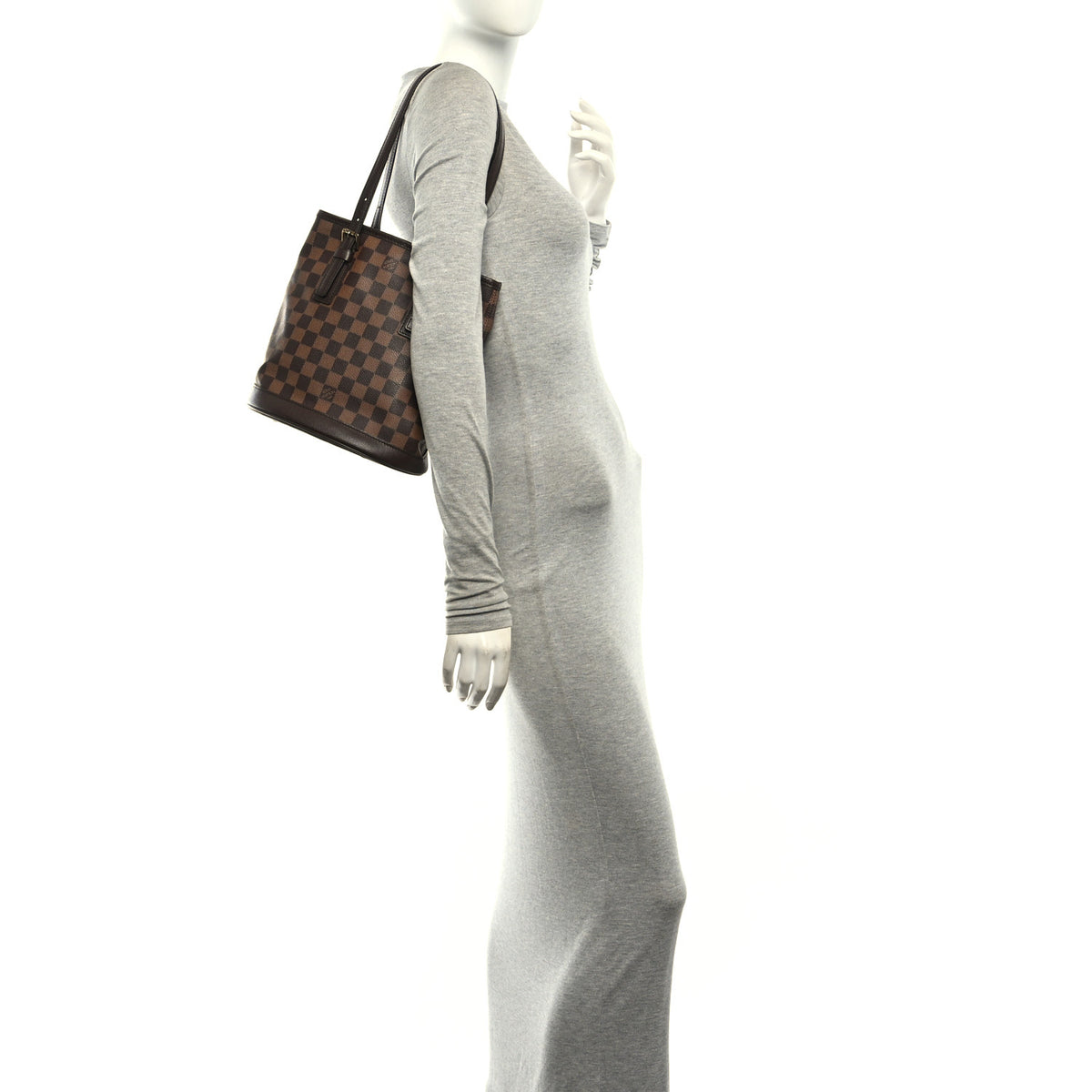 Louis Vuitton Damier Ebene Marais Bucket 23 2 of 9
