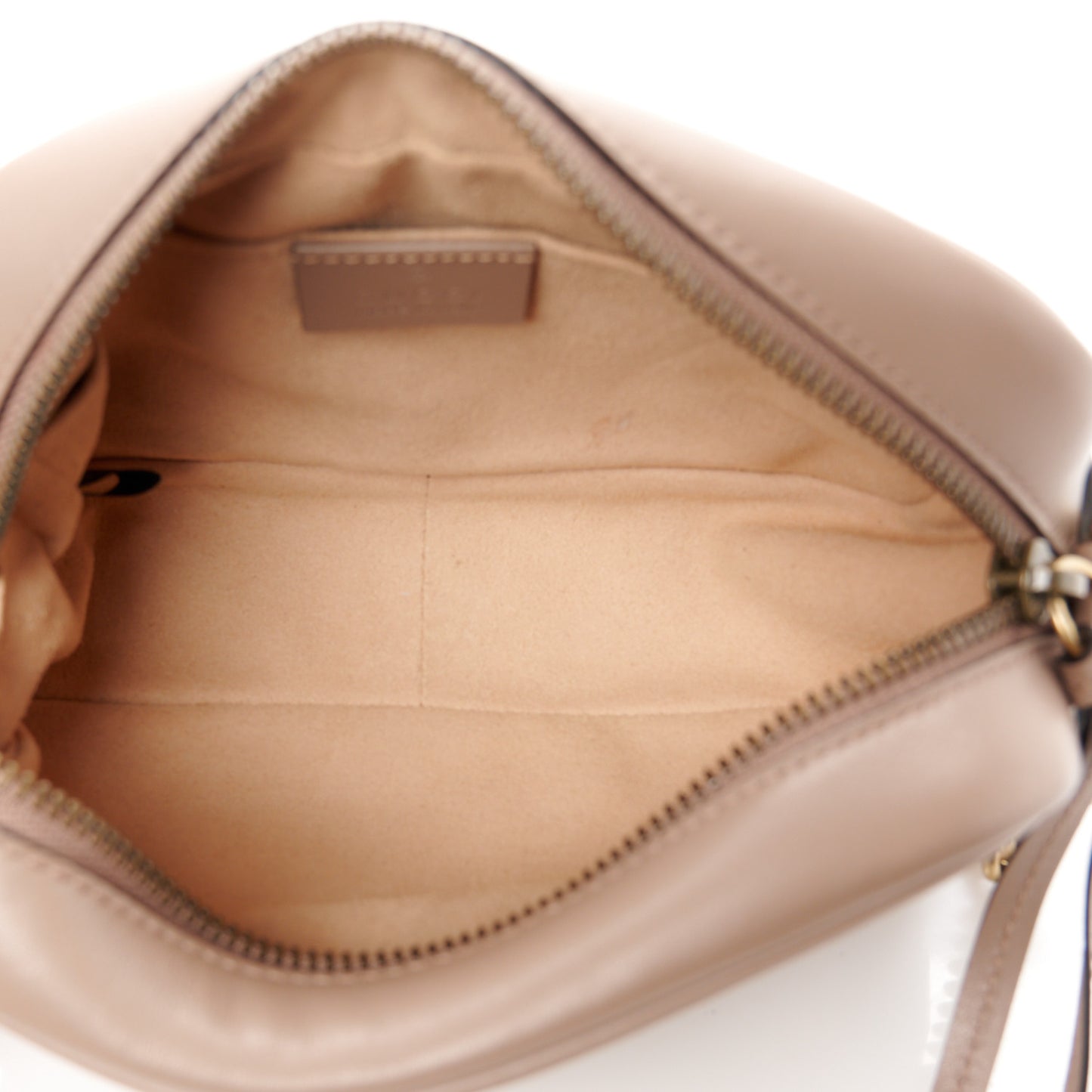 Calfskin Matelasse Mini GG Marmont Chain Shoulder Bag Nude
