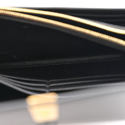 Celine Satinated Calfskin 16 Large Wallet Black 6 of 12
