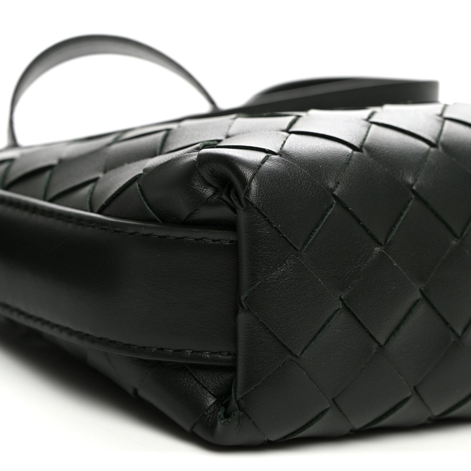 Bottega Veneta Calfskin Intrecciato Traveler Phone Pouch Dark Green 8 of 9