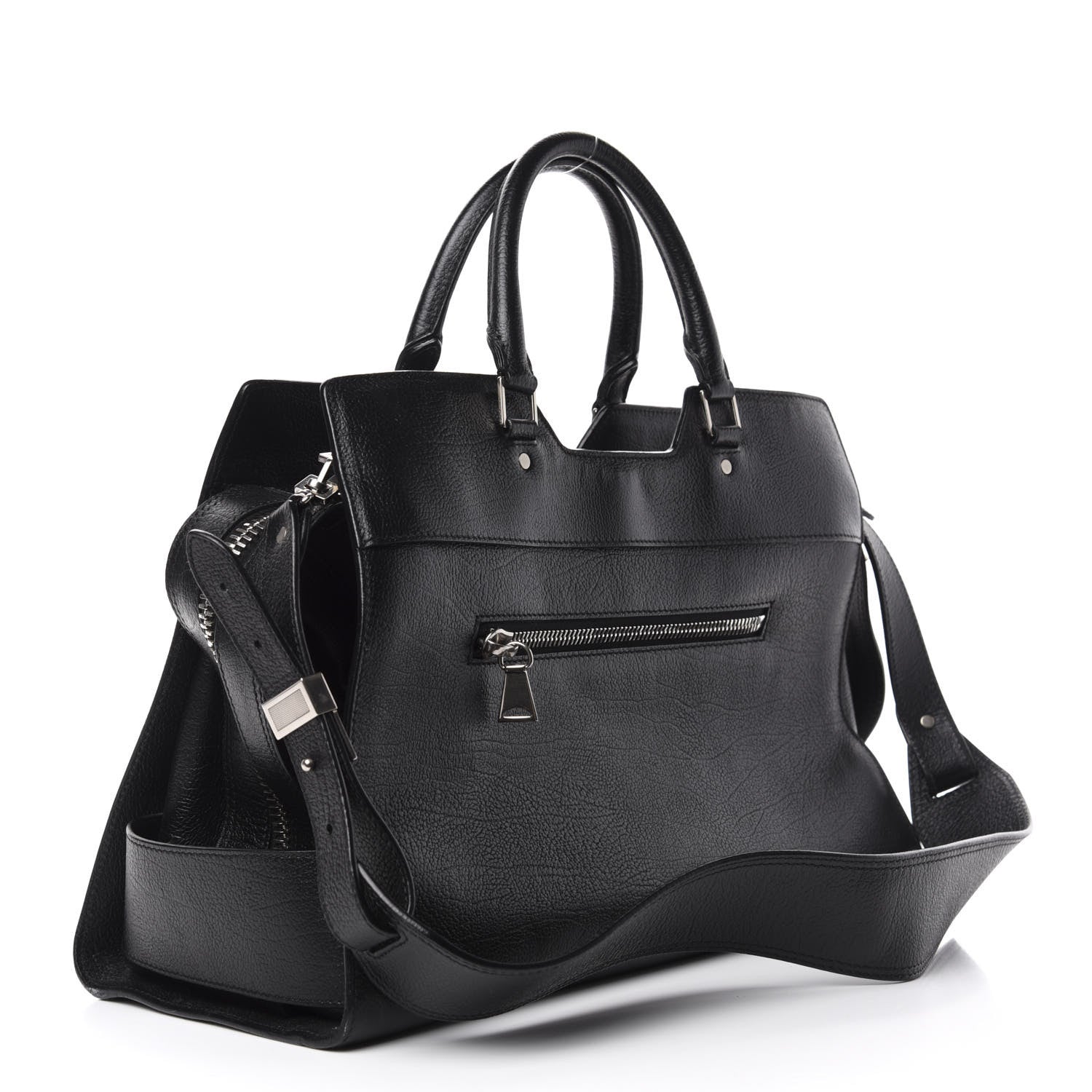 Proenza Schouler Vacchetta Calfskin Small PS13 Satchel Black 2 of 9