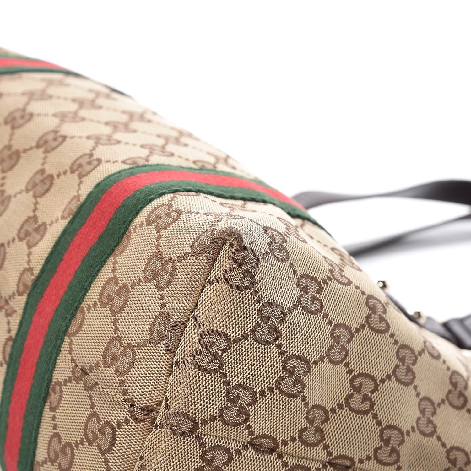 Gucci Monogram Medium Jolicoeur Tote Dark Brown 9 of 14