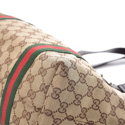 Gucci Monogram Medium Jolicoeur Tote Dark Brown 9 of 14