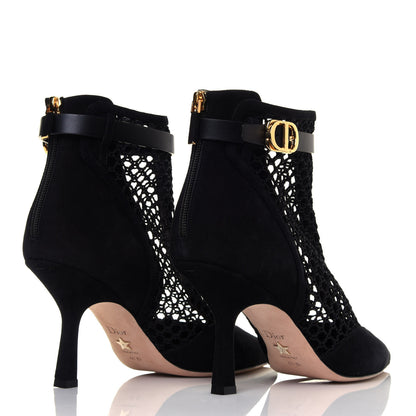 Christian Dior Suede Resille Dior-I Short Boots 41 Black 4 of 8