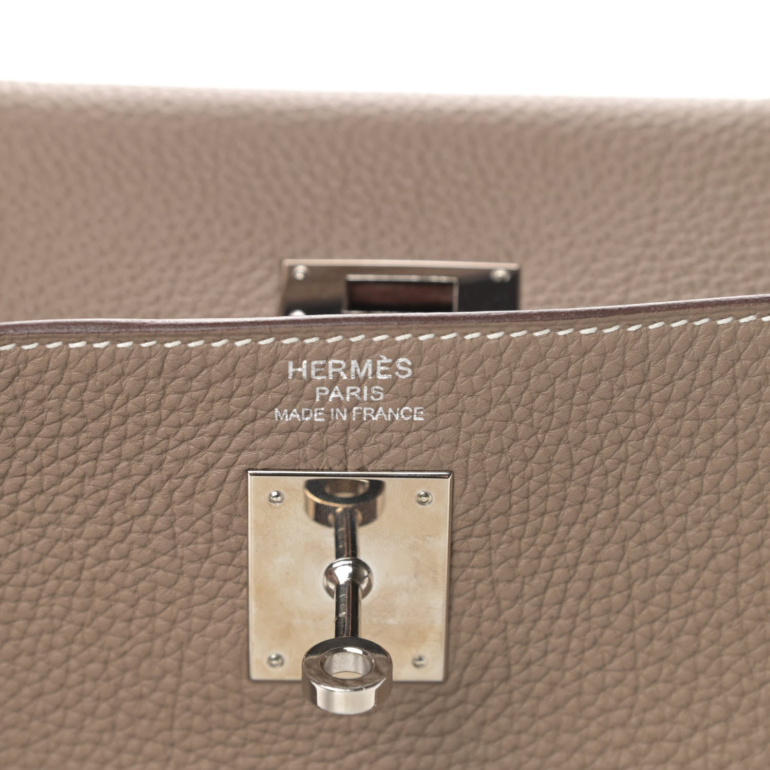 Hermes Togo Kelly Retourne 35 Etoupe 6 of 16