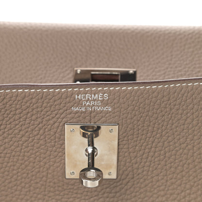 Hermes Togo Kelly Retourne 35 Etoupe 6 of 16