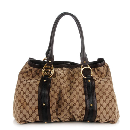 Gucci Monogram Medium Interlocking Icon Tote Dark Brown 1 of 7