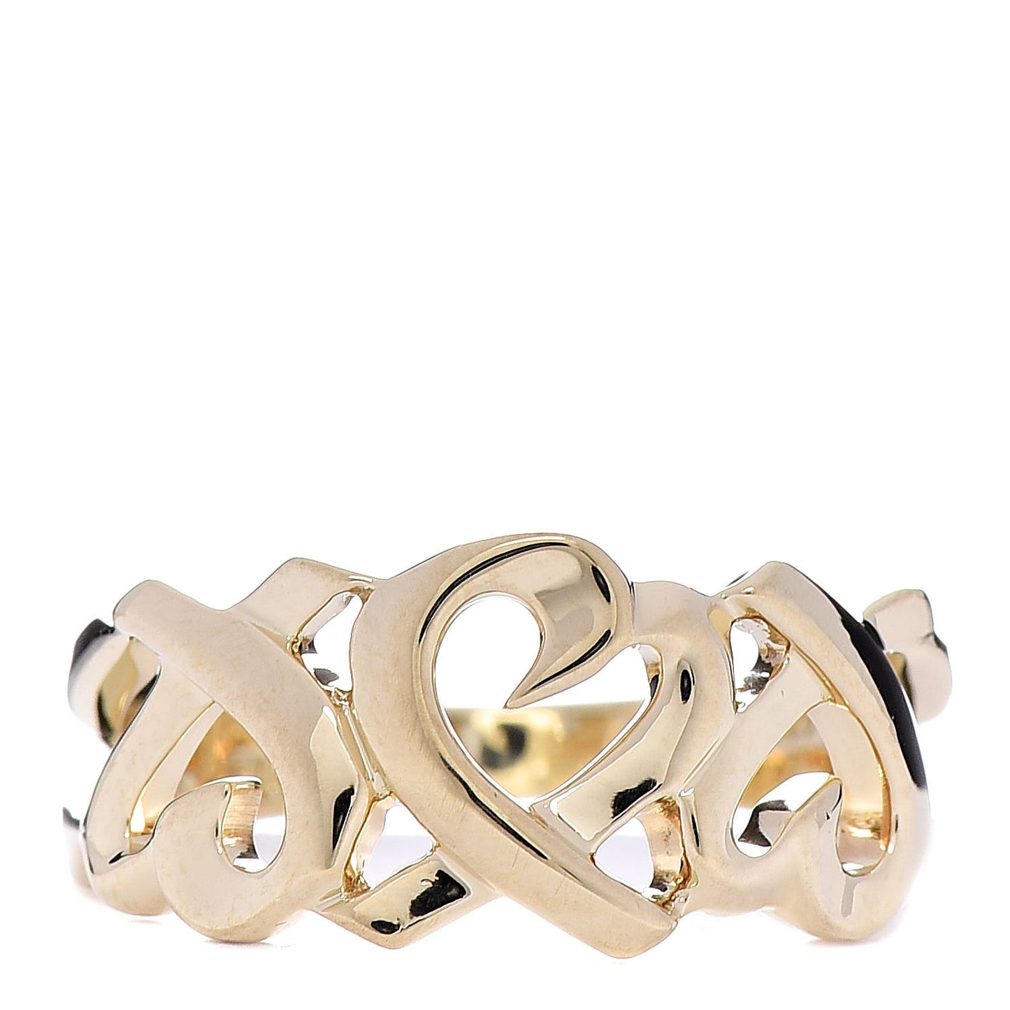 18K Yellow Gold Paloma Picasso Loving Heart Ring 52 6