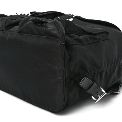 Prada Tessuto Nylon Saffiano Medium Backpack Black 11 of 11