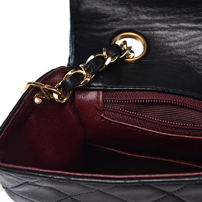 Chanel Lambskin Quilted Mini Square Flap Bag Black 11 of 13