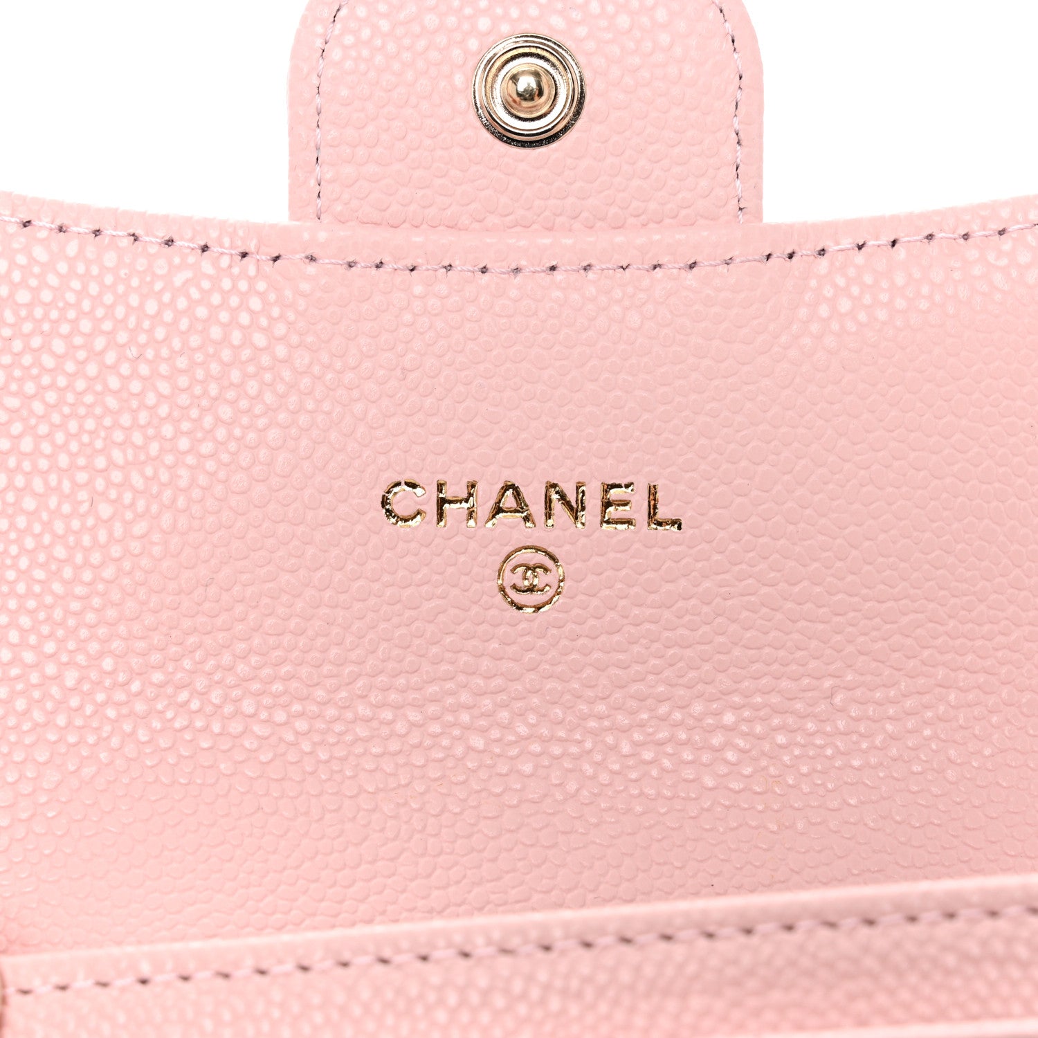 Chanel Caviar Quilted Flap Card Holder Wallet Light Pink 6 of 9