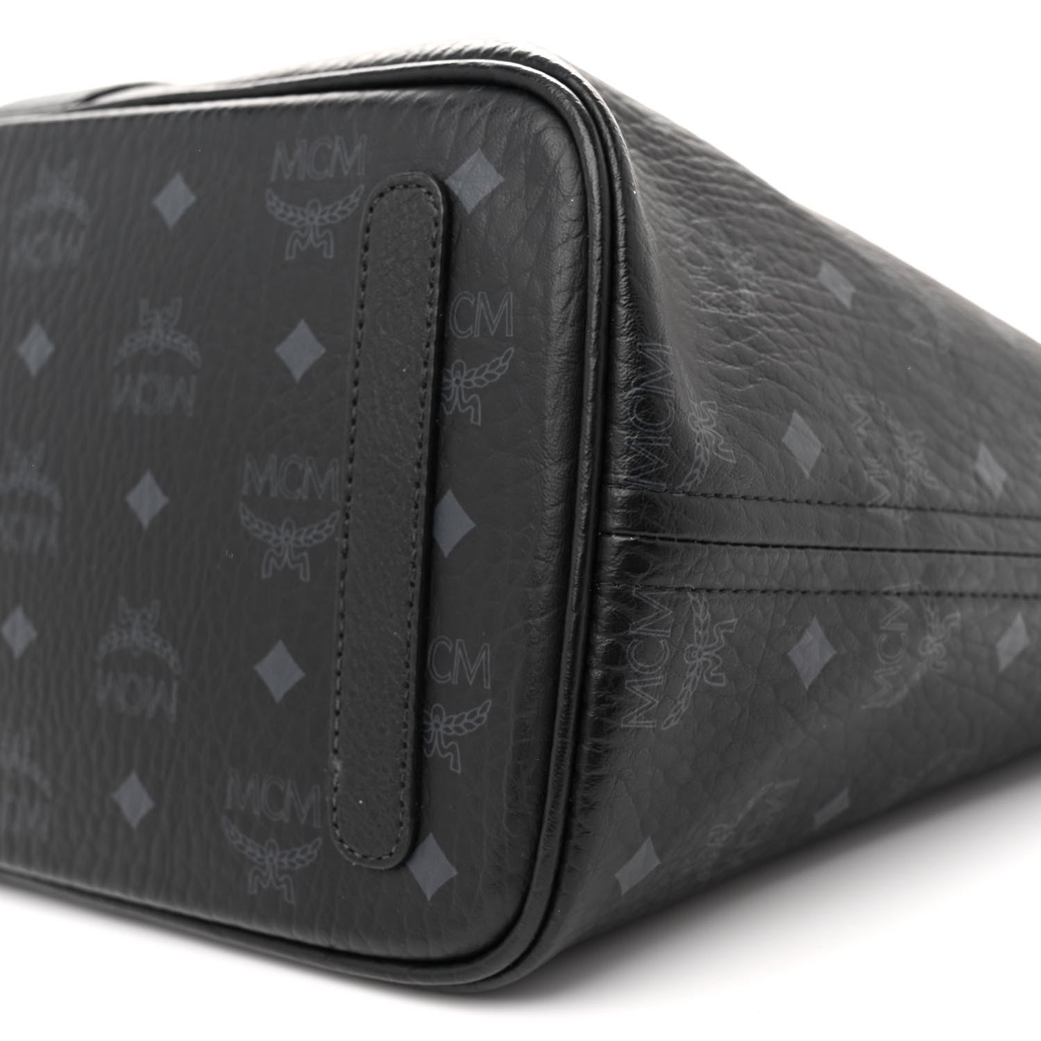 MCM Visetos Medium Liz Reversible Shopper Tote Black 14 of 18