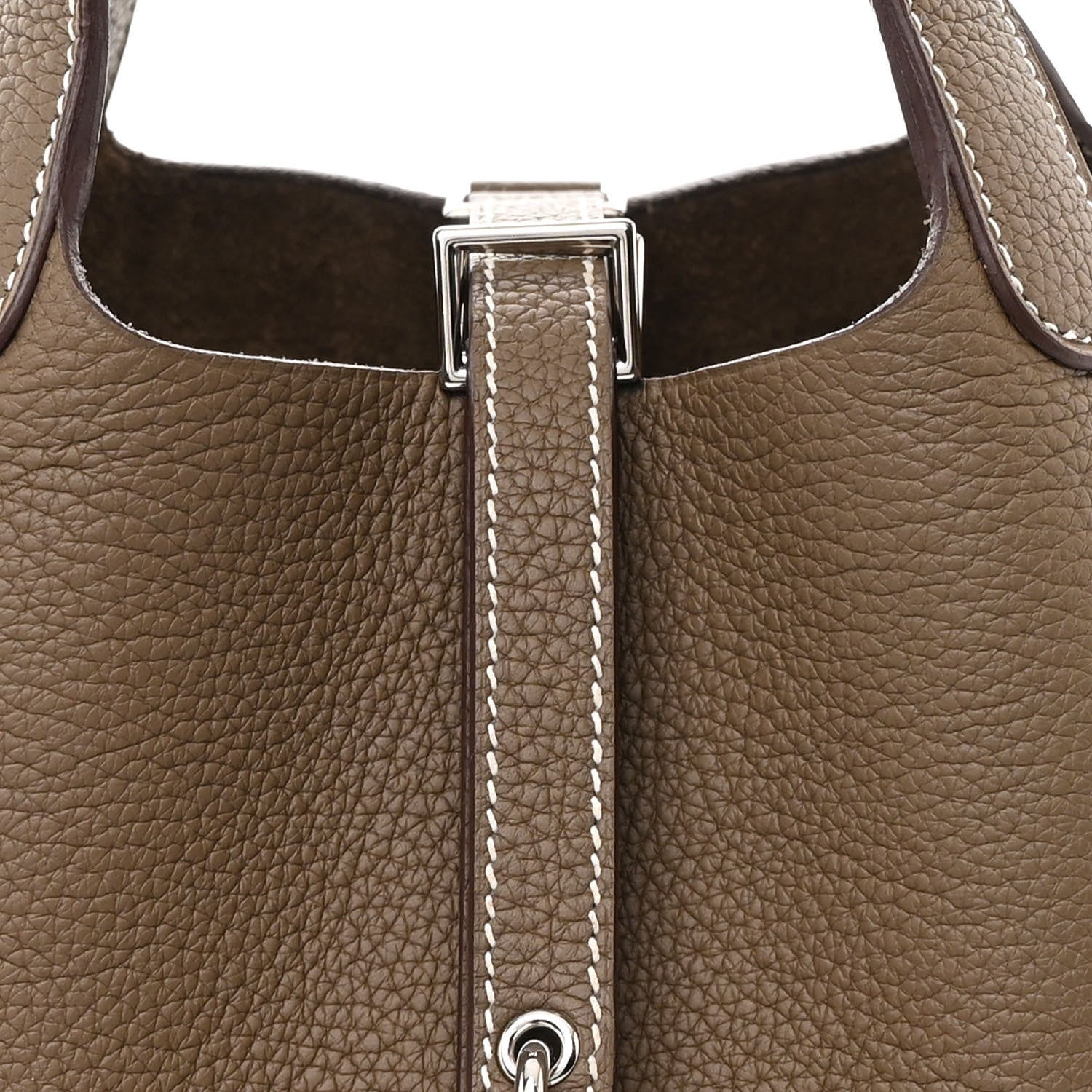 Hermes Taurillon Clemence Picotin Lock 18 PM Etoupe 8 of 10