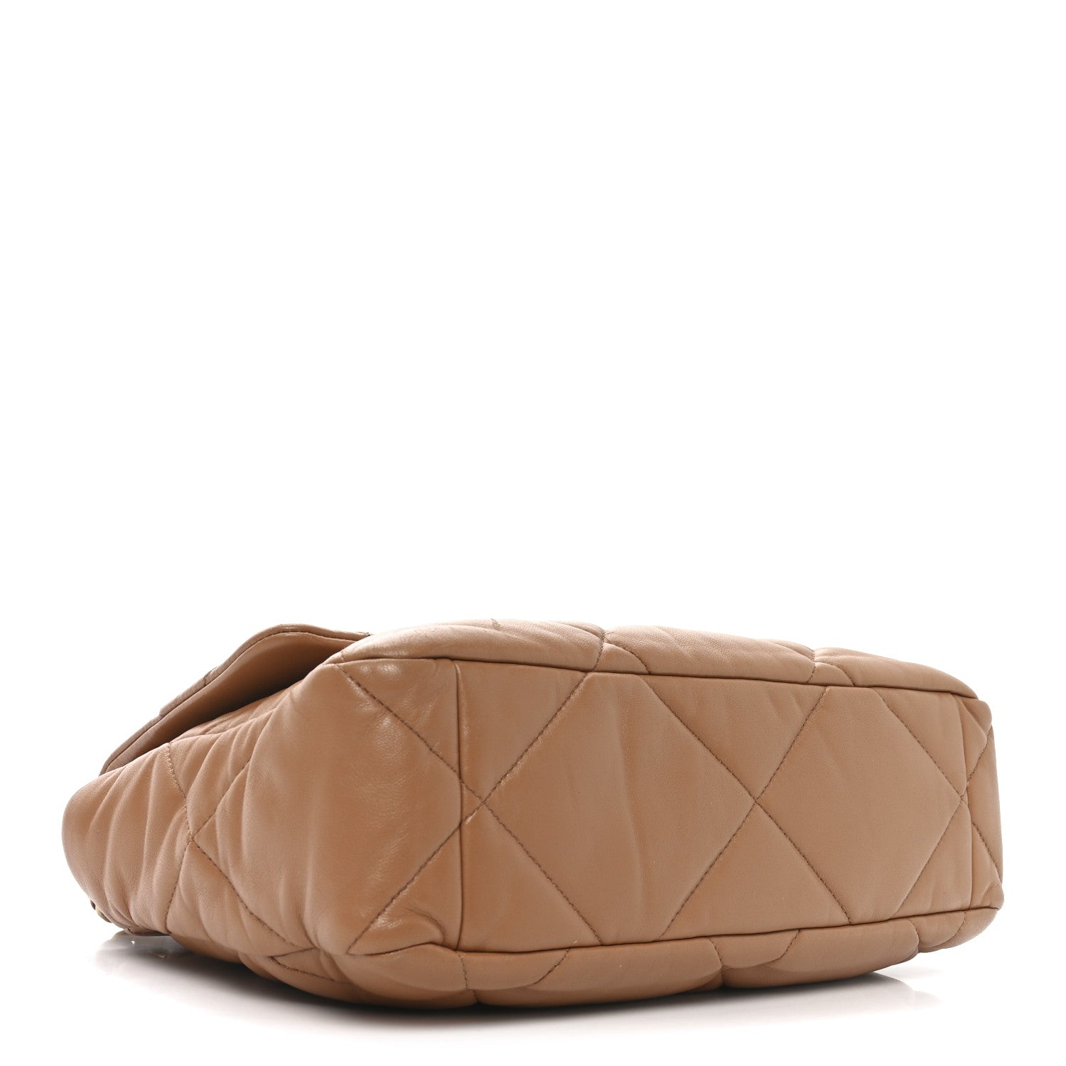 Chanel Lambskin Quilted Large Chanel 19 Flap Brown 4 of 10