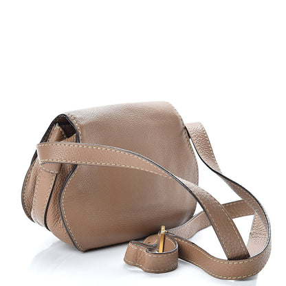 Chloe Calfskin Mini Marcie Round Crossbody Bag Nut 3 of 15