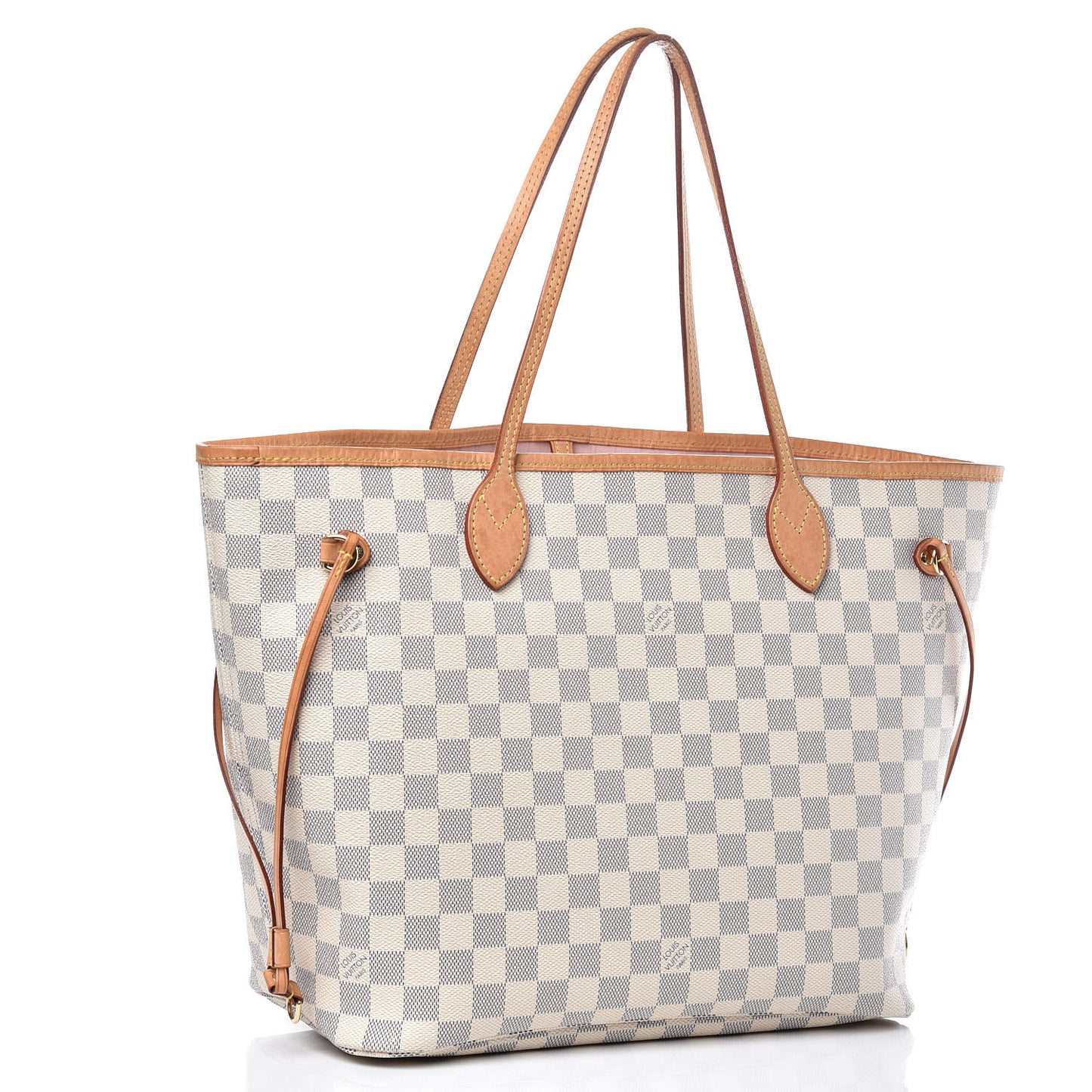 Damier Azur Neo Neverfull MM Rose Ballerine