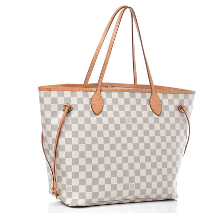 Louis Vuitton Damier Azur Neo Neverfull MM Rose Ballerine 3 of 16