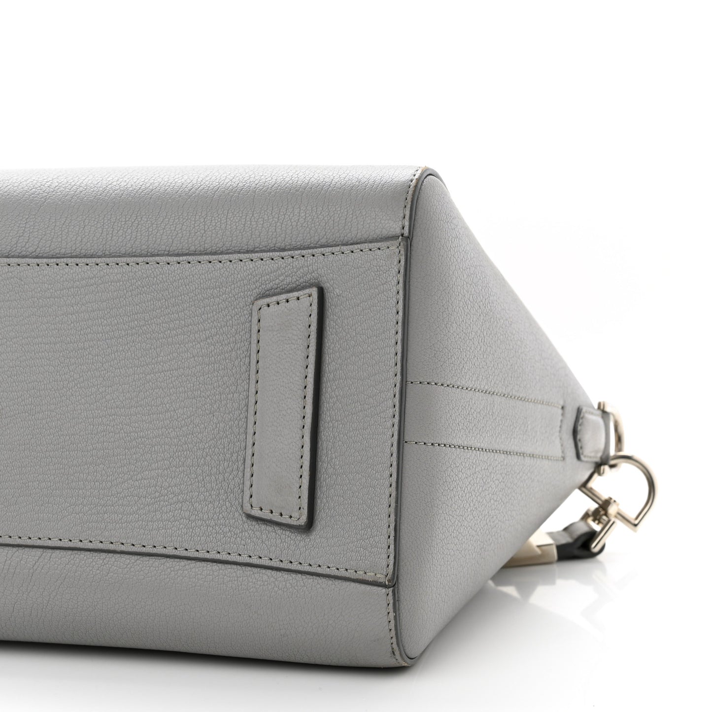 Sugar Goatskin Small Antigona Pearl Grey