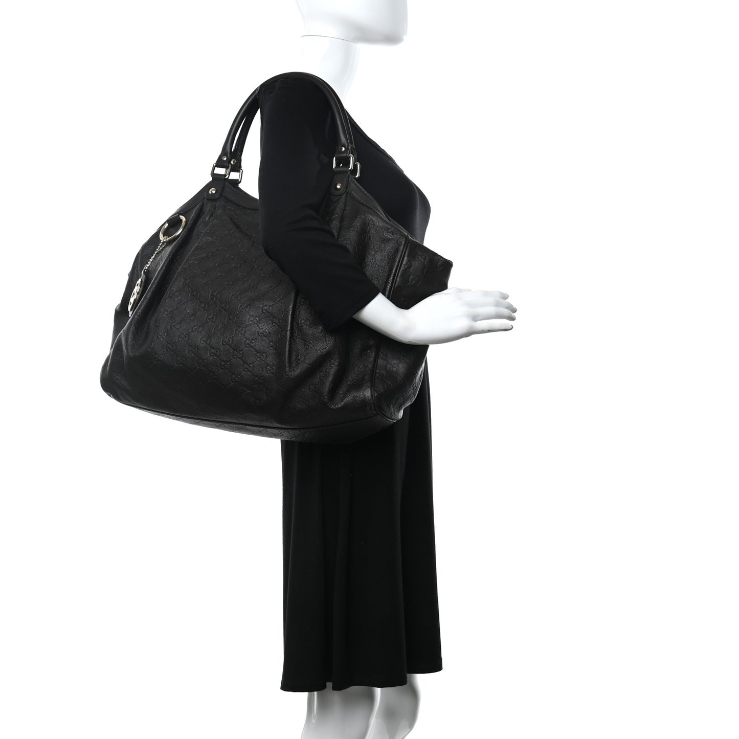 Guccissima Vitello Tender Large Sukey Tote Testa di Moro