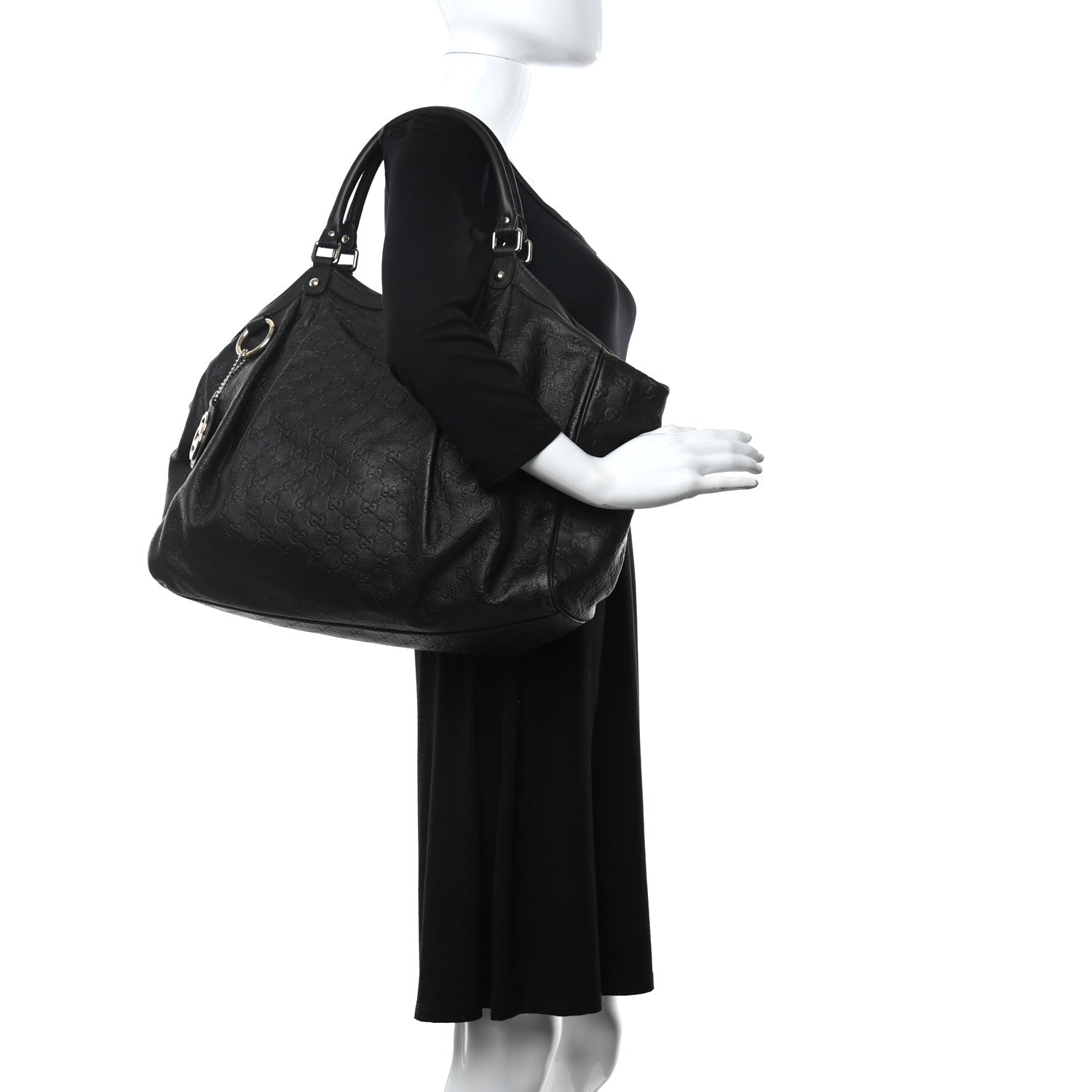 Gucci Guccissima Vitello Tender Large Sukey Tote Testa di Moro 3 of 14