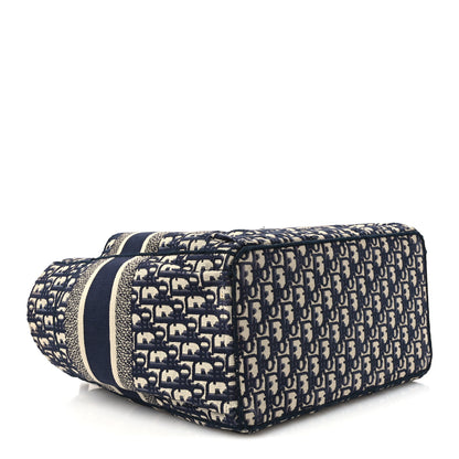 Christian Dior Oblique Catherine Tote Blue 4 of 12