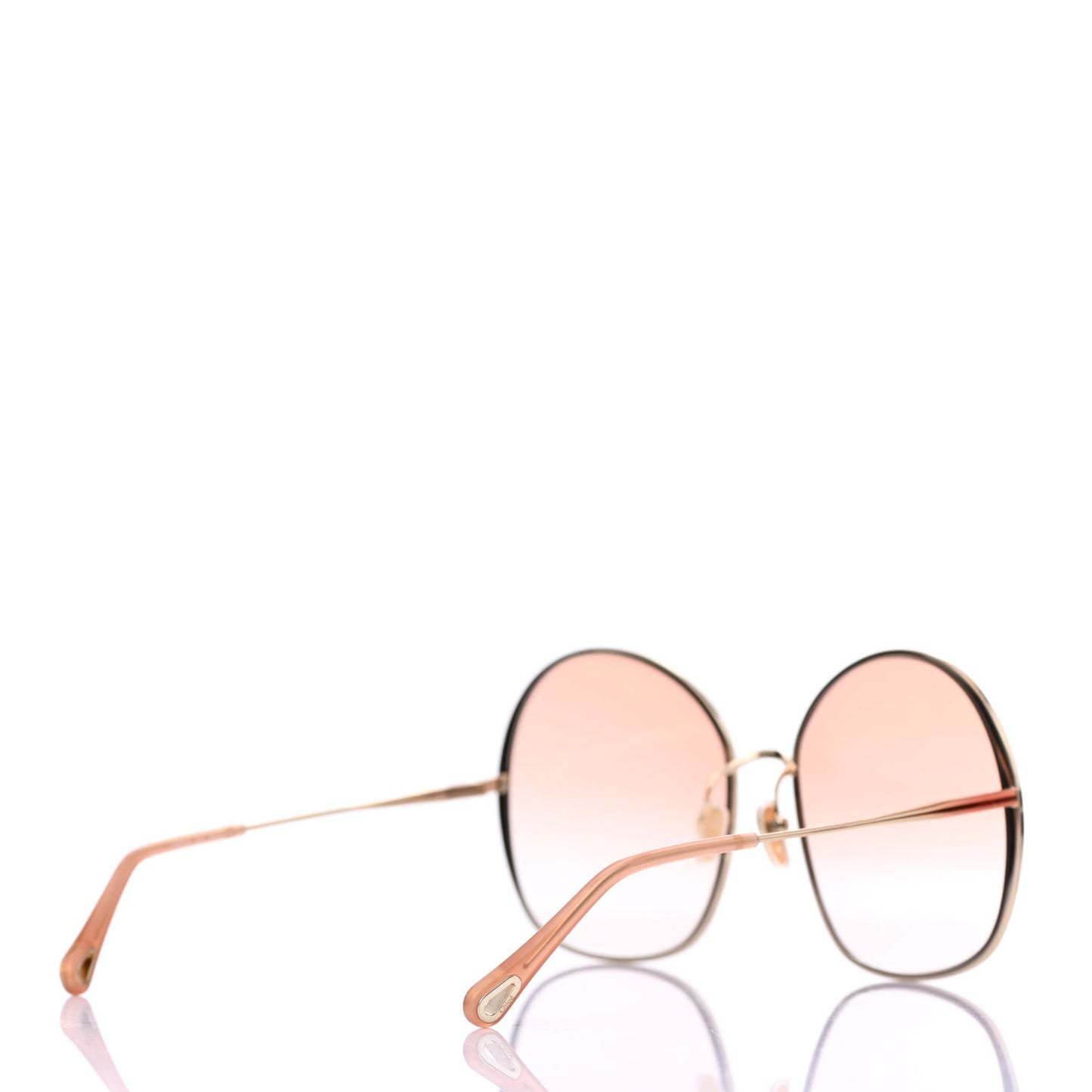 Metal Irene Oval Sunglasses CH0014S Pink