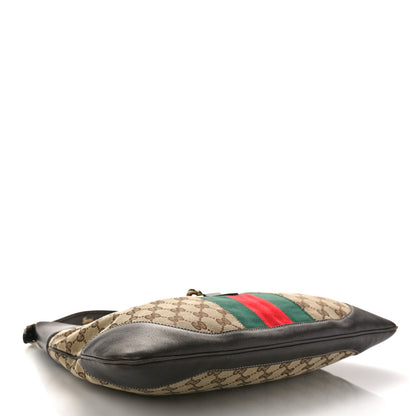 Gucci Monogram Web Jackie O Bouvier Hobo Dark Brown 4 of 10