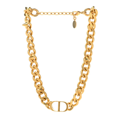 Christian Dior Metal CD Spikes Choker Necklace Gold 3 of 6