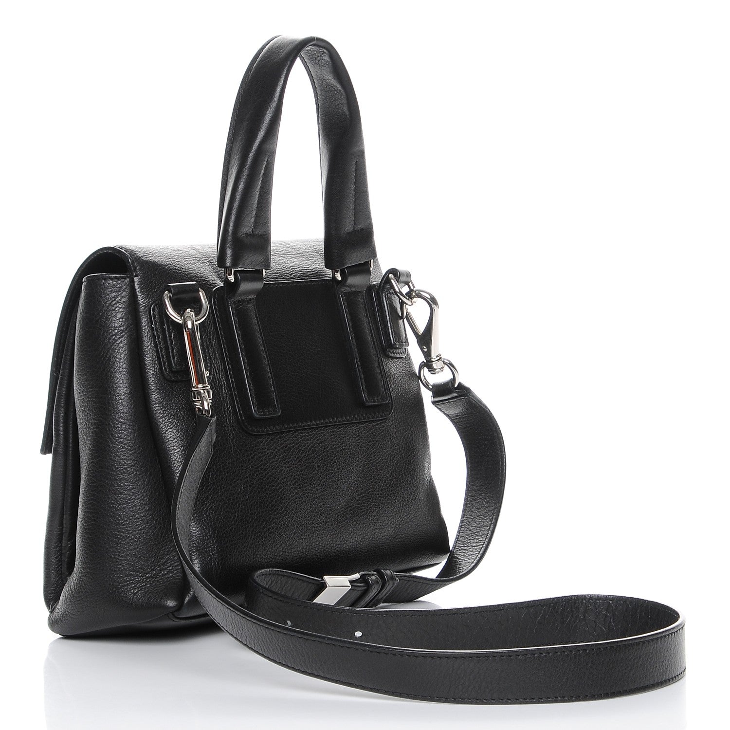 Givenchy Waxy Grained Calfskin Mini Pandora Pure Flap Bag Black 4 of 8