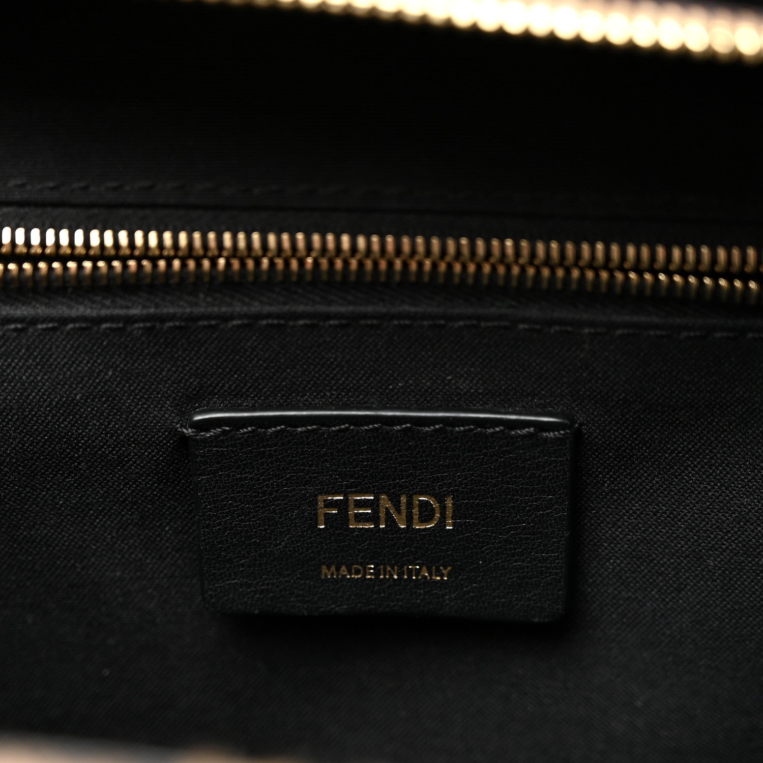 Fendi Shearling Macro FF 1974 Mini Backpack Tobacco Black 6 of 10