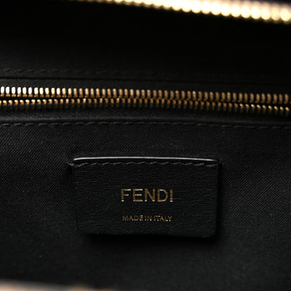 Fendi Shearling Macro FF 1974 Mini Backpack Tobacco Black 6 of 10