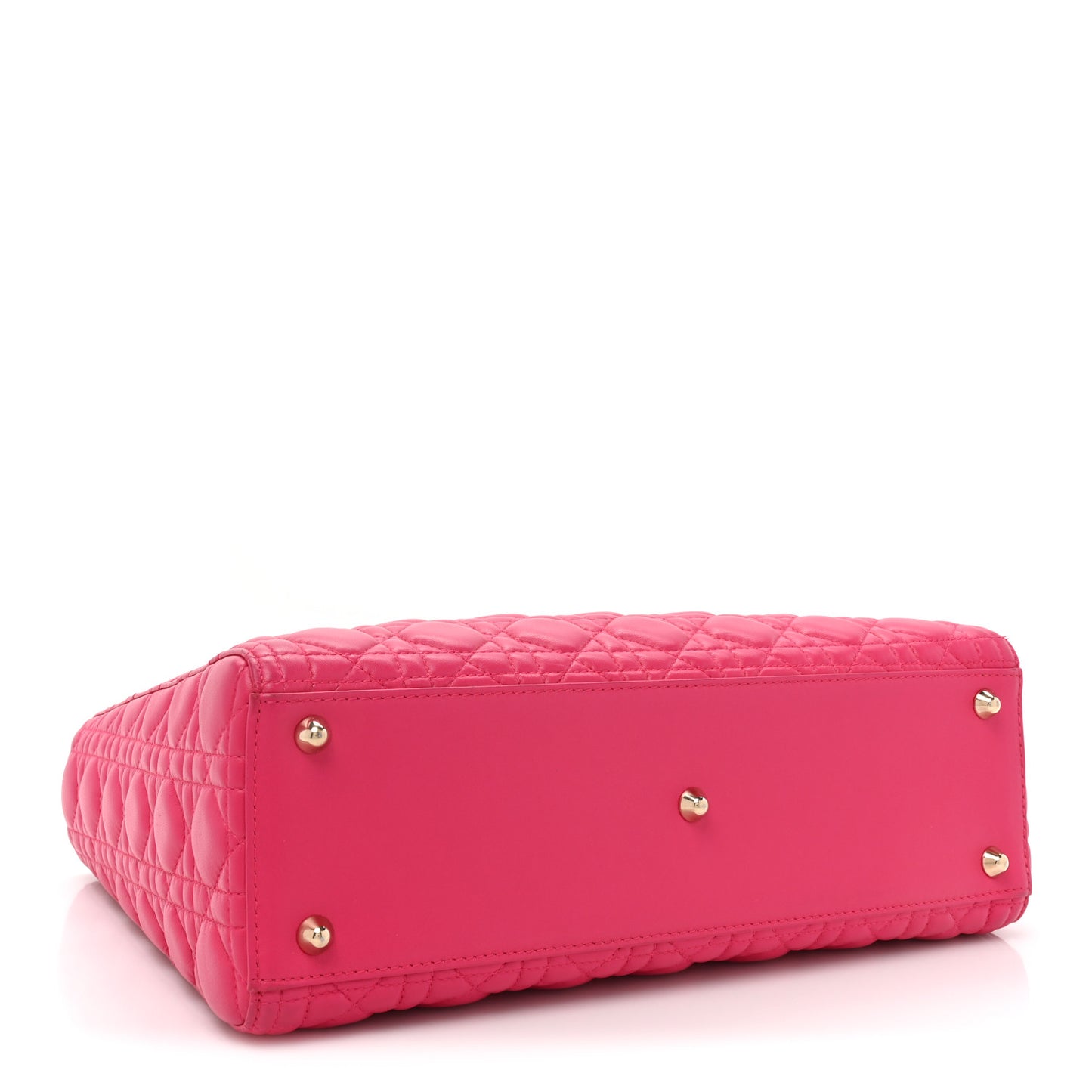 Lambskin Cannage Large Lady Dior Pink