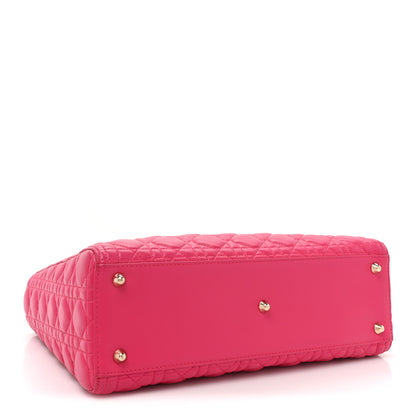 Christian Dior Lambskin Cannage Large Lady Dior Pink 4 of 15