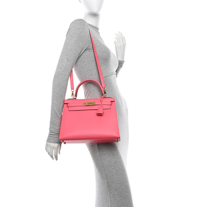 Hermes Epsom Kelly Sellier 28 Rose Azalee 2 of 11