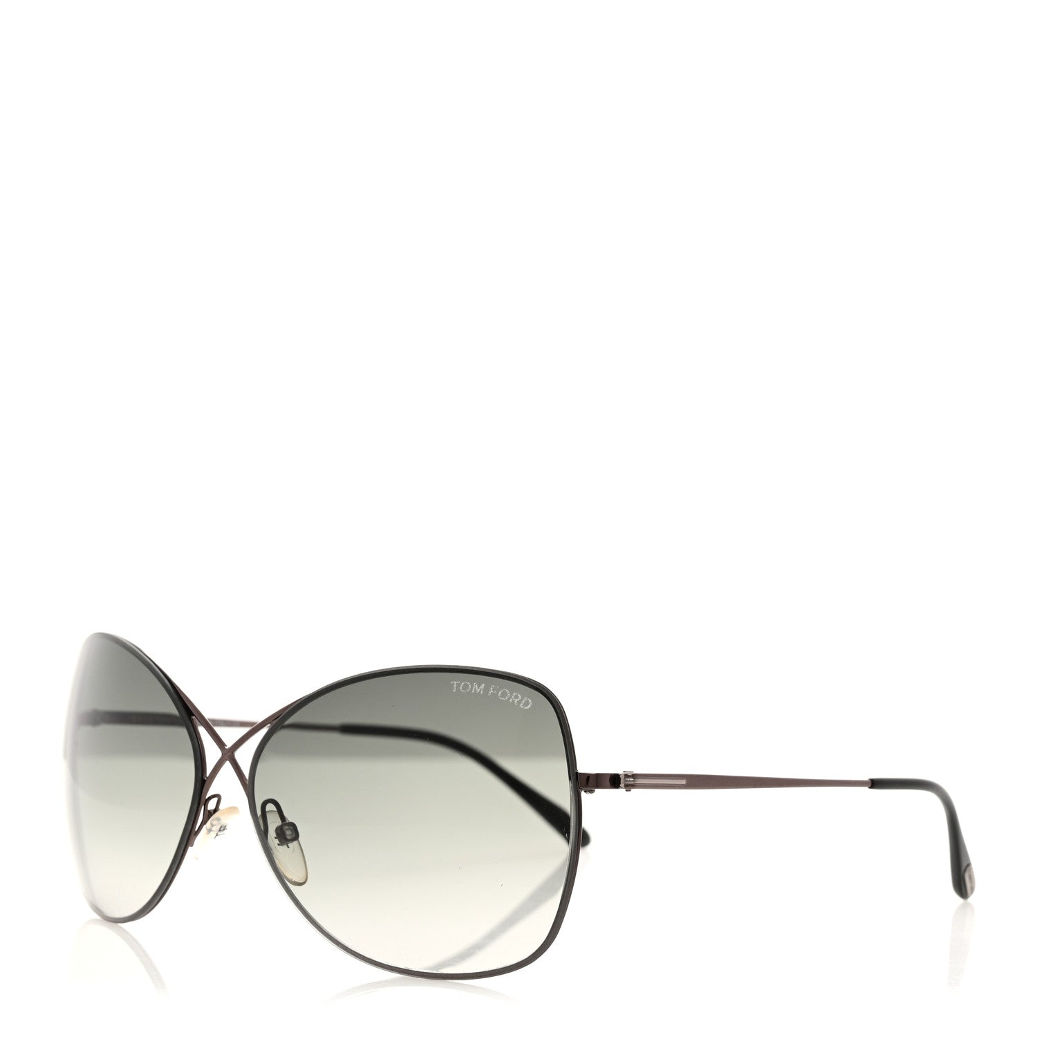 Tom Ford Colette Butterfly Sunglasses TF250 Gunmetal 1 of 8