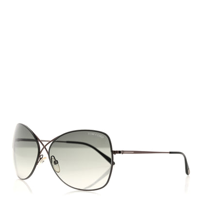 Tom Ford Colette Butterfly Sunglasses TF250 Gunmetal 1 of 8