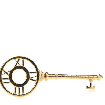 Tiffany 18K Yellow Gold Diamond Atlas Key Pendant 3 of 4