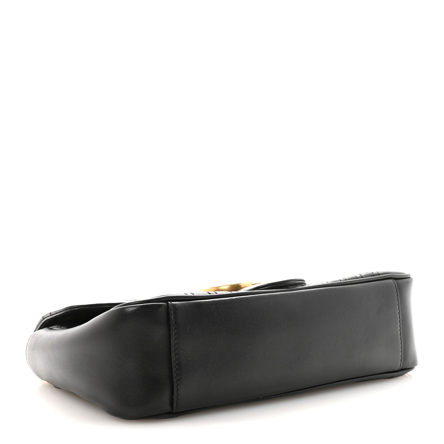 Calfskin Matelasse Small GG Marmont Shoulder Bag Black