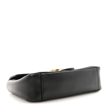 Gucci Calfskin Matelasse Small GG Marmont Shoulder Bag Black 4 of 10