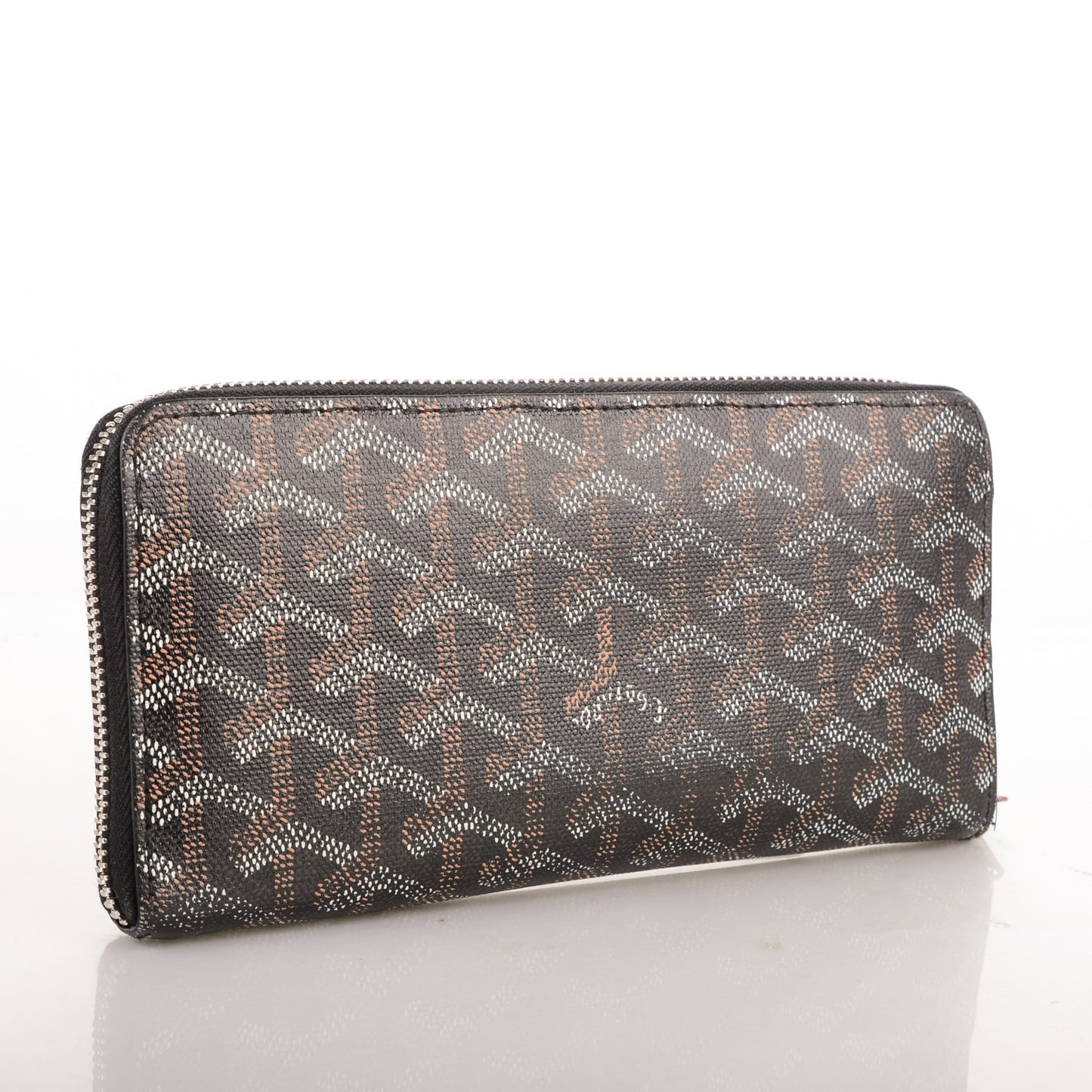 Goyardine Matignon Zip Around GM Wallet Black