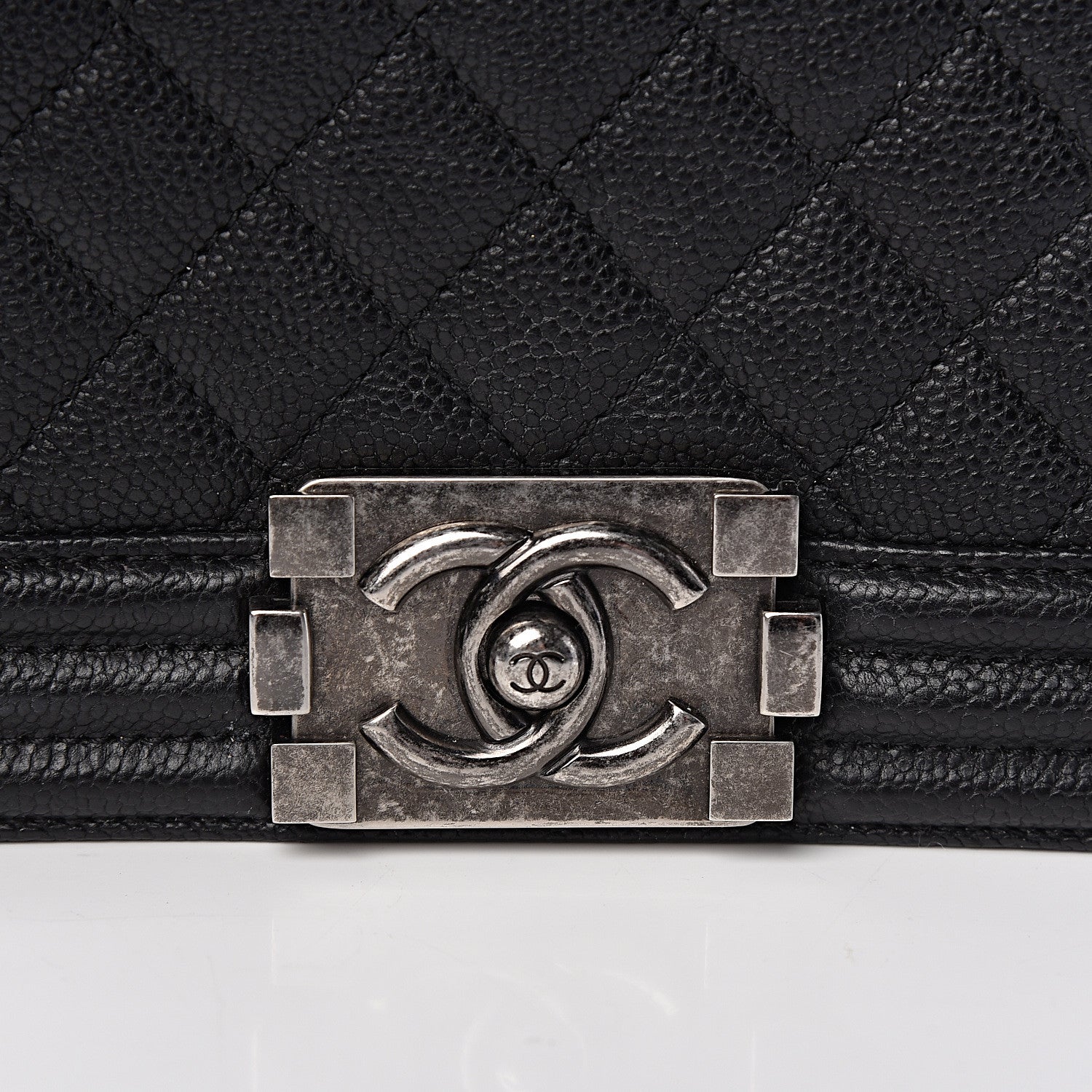 Chanel Caviar Quilted Medium Boy Flap Black 8 of 13
