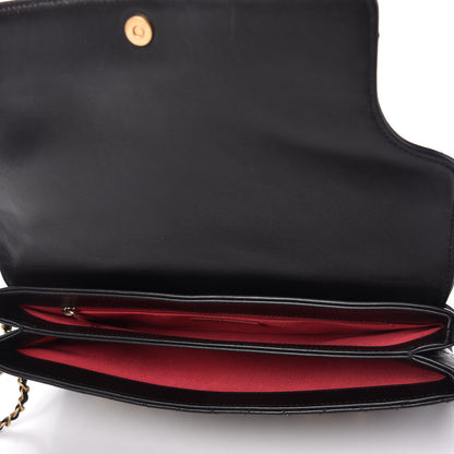 Chanel Calfskin Quilted Enchained Clutch Black 5 of 11