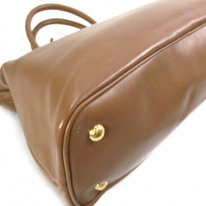Prada Vitello Leather Medium Frame Tote Camel 5 of 11