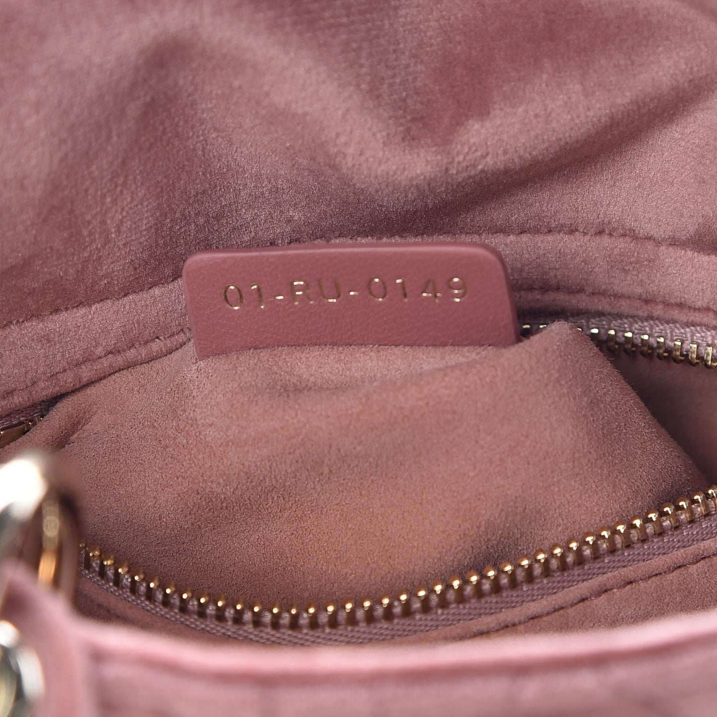 Velvet Mini Lady Dior Pink