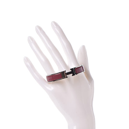 Hermes Narrow Enamel Clic Clac H Bracelet PM Muscat 2 of 5