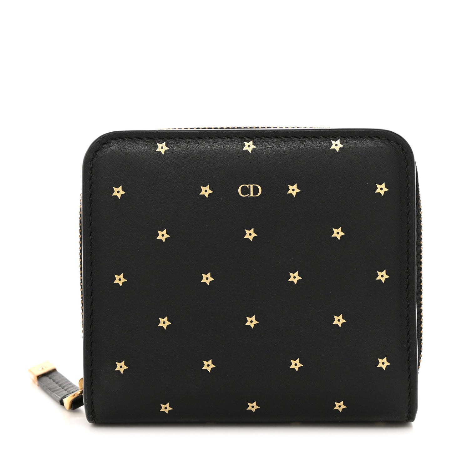 Calfskin Stars Voyageur French Wallet Black