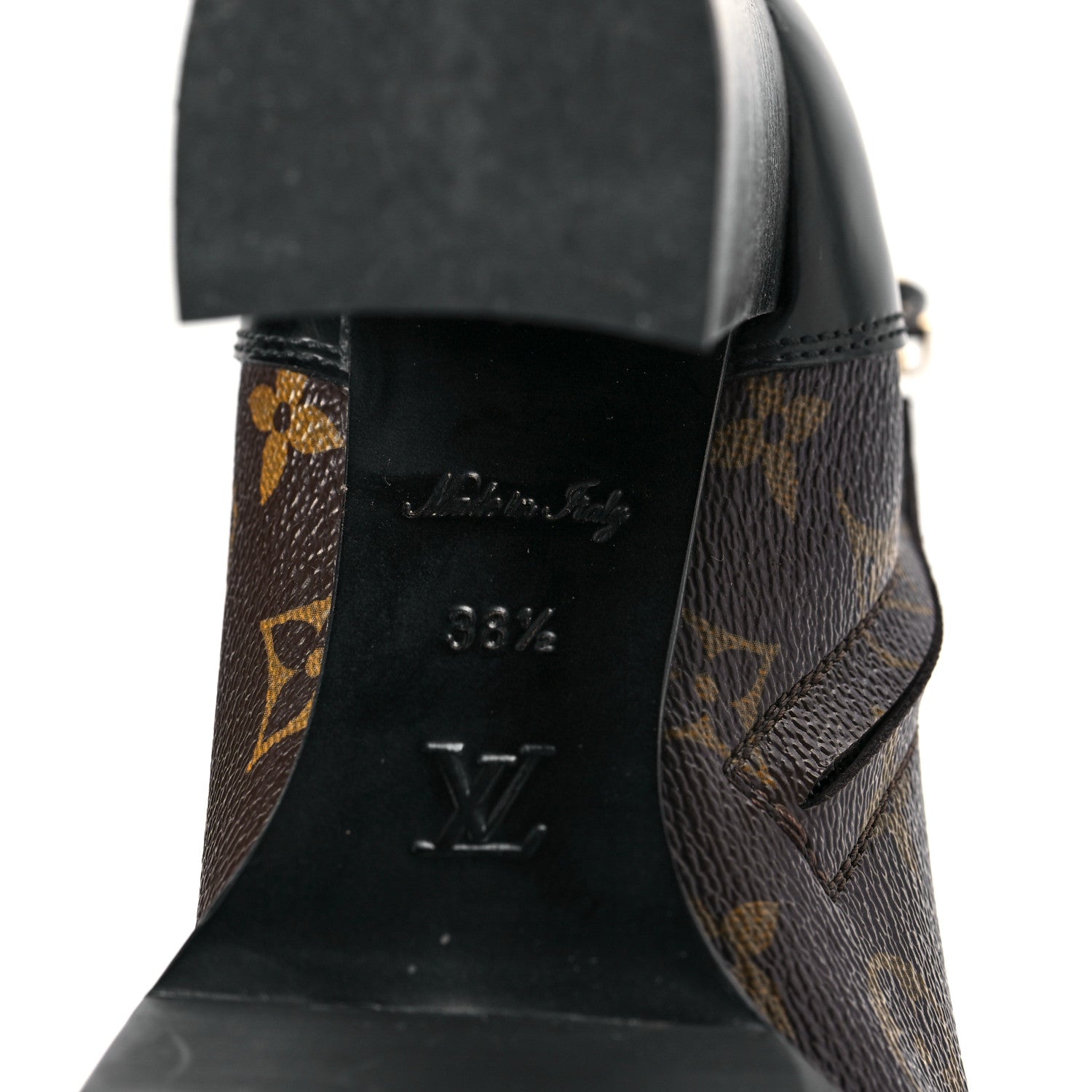 Louis Vuitton Patent Calfskin Monogram Star Trail Ankle Boots 38.5 Black 6 of 6